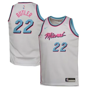 Jimmy Butler Collectible Miami Heat Nike Youth 2024/25 Swingman Player Jersey City Edition White