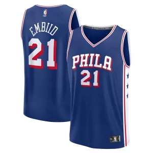 Joel Embiid Philadelphia 76ers Fast Dashing Break Replica Player Jersey Icon Edition Royal