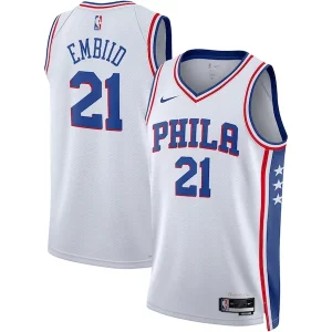 Joel Embiid Philadelphia 76ers Nike Unisex Swingman Jersey Association Edition White/Royal Vibrant