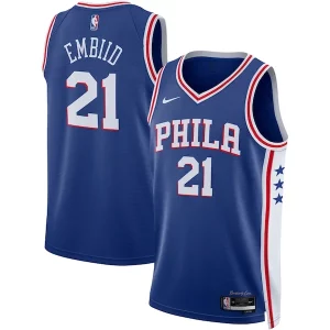 Joel Embiid Philadelphia 76ers Nike Unisex Premium Swingman Jersey Icon Edition Royal/White