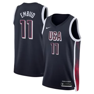 Joel Embiid Unisex Distingué Nike Men's USA Basketball 2024 Swingman Player Jersey Navy