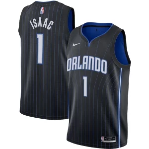 Jonathan Isaac Orlando Premium Magic Nike Swingman Jersey Black Icon Edition