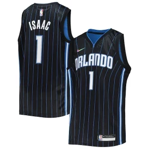 Jonathan Isaac Orlando Magic Vibrant Nike Youth 2021/22 Diamond Swingman Jersey Icon Edition Black