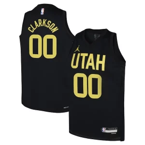 Jordan Clarkson Utah Jazz Jordan Brand Youth Swingman Jersey Bold Statement Edition Black