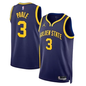 Jordan Poole Golden State Warriors Jordan Brand Unisex Swingman Jersey Statement Edition Exquisite Navy