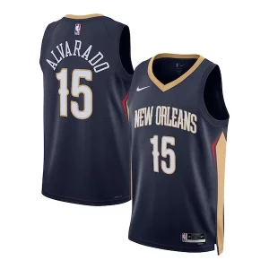 Jose Alvarado New Stylish Orleans Pelicans Nike Unisex Swingman Jersey Icon Edition Navy