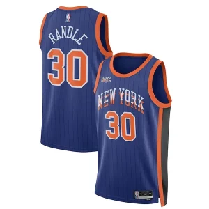 Julius Randle New York Knicks Nike Unisex 2023/24 Swingman Gracieux Jersey Blue City Edition