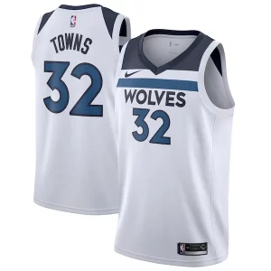 Karl Anthony Incontournable Towns Minnesota Timberwolves Nike Swingman Jersey White Association Edition