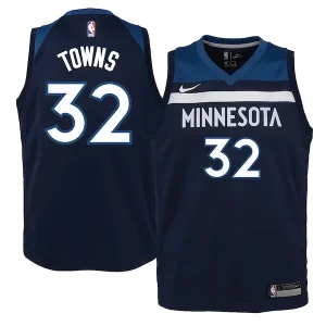 Karl Anthony Sophistiqué Towns Minnesota Timberwolves Nike Youth Swingman Jersey Navy Icon Edition