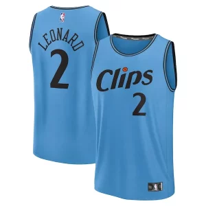 Kawhi Leonard LA Clippers 2024/25 Fast Break Player Jersey City Edition Exclusif Light Blue