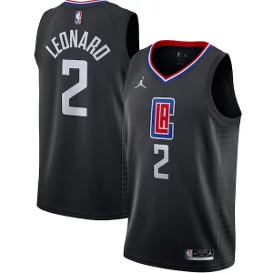 Kawhi Leonard LA Clippers Jordan Brand 2020/21 Confortable Swingman Jersey Statement Edition Black