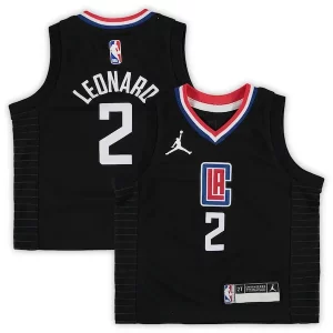 Kawhi Leonard Captivant LA Clippers Jordan Brand Toddler 2020/21 Jersey Black Statement Edition