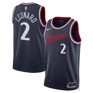 Kawhi Leonard LA Clippers Nike Unique Unisex 2024/25 Swingman Jersey Navy Icon Edition