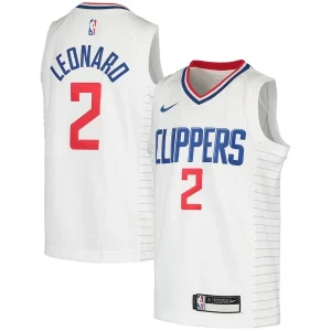 Kawhi Leonard Confortable LA Clippers Nike Youth 2020/21 Swingman Jersey Association Edition White/Royal