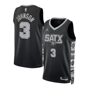 Keldon Magnifique Johnson San Antonio Spurs Jordan Brand Unisex Swingman Jersey Statement Edition Black