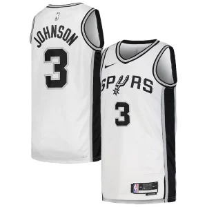 Keldon Johnson San Antonio Vibrant Spurs Nike Unisex Swingman Jersey Association Edition White