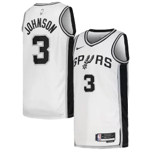 Keldon Johnson San Antonio Spurs Nike Unisex Swingman Jersey Association Edition Classique White/Black