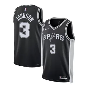 Keldon Johnson San Antonio Spurs Nike Unisex Swingman Jersey Icon Edition Black/White Collectible