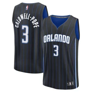 Kentavious Caldwell Pope Confortable Orlando Magic Youth Fast Break Replica Player Jersey Icon Edition Black