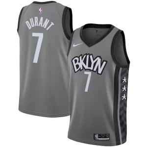 Kevin Durant Brooklyn Nets Nike 2019/2020 Uniques Swingman Jersey Statement Edition Gray