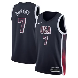 Kevin Durant USA #7 Nike Vibrant 2024 Swingman Player Jersey Navy