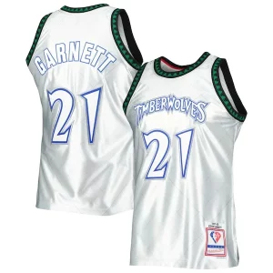 Kevin Garnett Minnesota Timberwolves 1997/98 Hardwood Classics 75th Unique Anniversary Swingman Jersey Platinum
