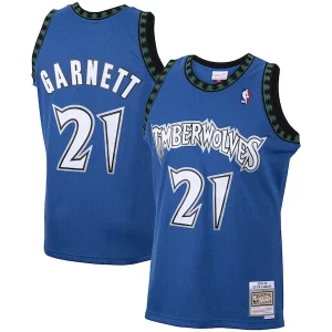 Kevin Garnett Minnesota Timberwolves 2001/02 Distingué Hardwood Classics Swingman Jersey Blue