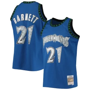 Kevin Garnett Minnesota Timberwolves 2003/04 Hardwood Classics NBA 75th Anniversary Diamond Swingman Jersey Uniques Blue