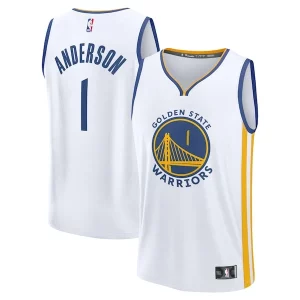 Kyle Anderson Golden Splendide State Warriors Fast Break Replica Player Jersey Association Edition White