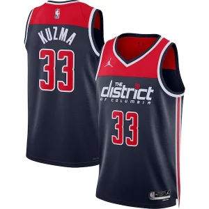 Kyle Kuzma Washington Wizards Jordan Brand Unisex Swingman Sophistiqué Jersey Statement Edition Navy