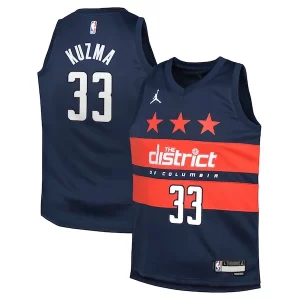 Kyle Kuzma Washington Wizards Jordan Brand Youth Swingman Jersey Statement Exclusif Edition Navy