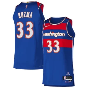 Kyle Kuzma Washington Wizards Nike Authentic Player Personalisable Jersey City Edition Royal