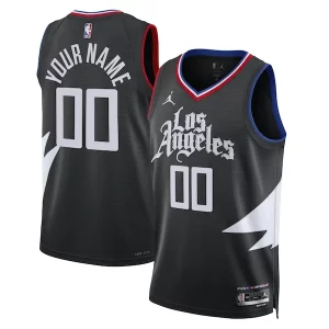 LA Clippers Jordan Brand Unisex Élégant 2022/23 Swingman Custom Jersey Statement Edition Black