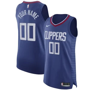 LA Clippers Nike 2020/21 Authentic Custom Jersey Blue Icon Exquisite Edition