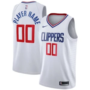 LA Clippers Nike 2020/21 Swingman Custom Jersey Superbe Association Edition White