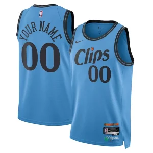 LA Clippers Nike Unisex 2024/25 Custom Swingman Jersey City Edition Collectible Light Blue