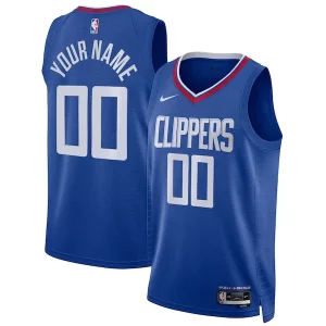 LA Clippers Nike Haut de gamme Unisex Swingman Custom Jersey Royal Icon Edition
