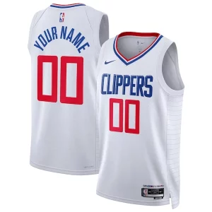 LA Notable Clippers Nike Unisex Swingman Custom Jersey White Association Edition