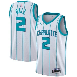 LaMelo Ball Charlotte Tendance Hornets Jordan Brand 2020/21 Swingman Player Jersey Association Edition White