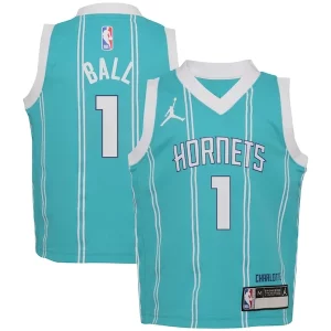 LaMelo Ball Charlotte Hornets Jordan Brand Preschool Swingman Player Personalisable Jersey Icon Edition Teal