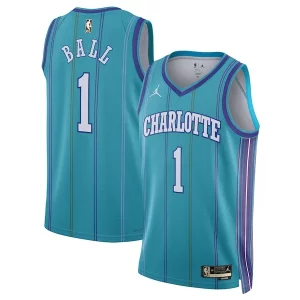LaMelo Ball Charlotte Moderne Hornets Jordan Brand Unisex 2023/24 Swingman Replica Jersey Classic Edition Teal