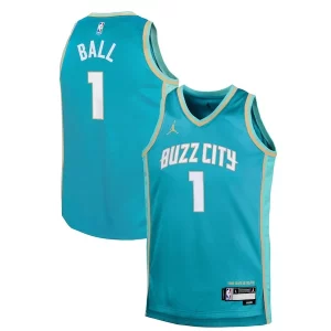 LaMelo Ball Charlotte Hornets Jordan Brand Youth Splendide Swingman Replica Jersey City Edition Teal