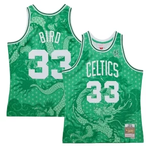 Larry Commémoratif Bird Boston Celtics 1985/86 Hardwood Classics Asian Heritage 6.0 Swingman Throwback Player Jersey Kelly Green