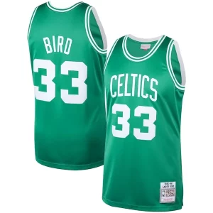 Larry Bird Boston Celtics 1985/86 Hardwood Classics Authentic Jersey Commémoratif Kelly Green