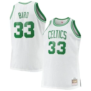 Larry Bird Boston Celtics Big & Tall 1985/86 Hardwood Classics Swingman Jersey White Classique