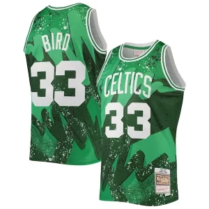 Larry Bird Boston Celtics Hardwood Classics 1985/86 Uniques Hyper Hoops Swingman Jersey Kelly Green