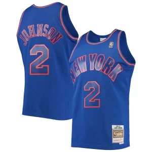 Larry Johnson New Superbe York Knicks 1996/97 Hardwood Classics Swingman Jersey Blue