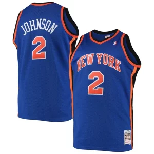 Larry Johnson New York Knicks 1998/99 Big & Tall Classique Hardwood Classics Swingman Jersey Blue