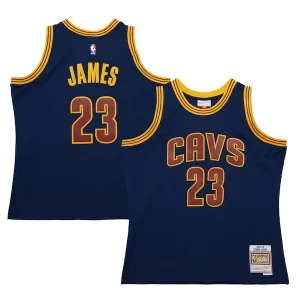 LeBron James Cleveland Cavaliers 2015/16 Hardwood Classics Swingman Jersey Navy Uniques