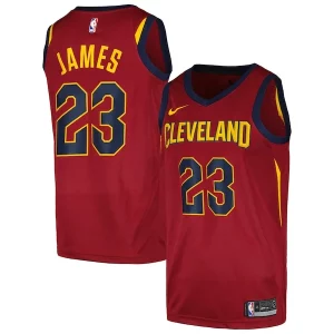 LeBron James Cleveland Cavaliers Nike Swingman Player Jersey Icon Incontournable Edition Wine